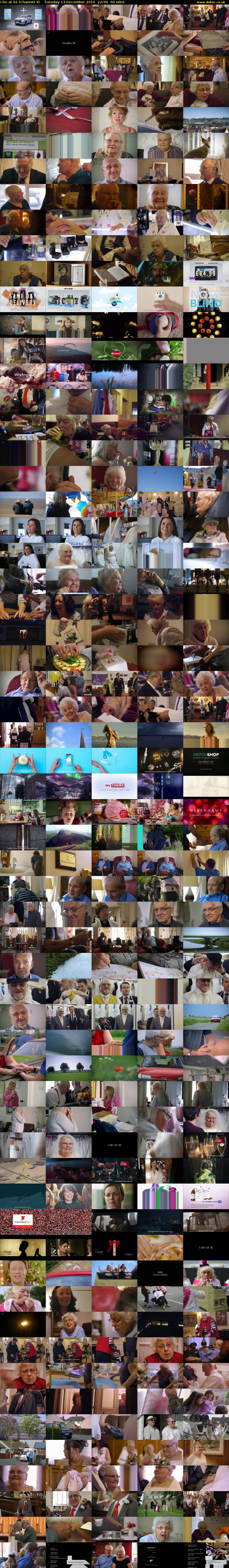 I Do at 92 (Channel 4) Tuesday 13 December 2016 22:00 - 23:00