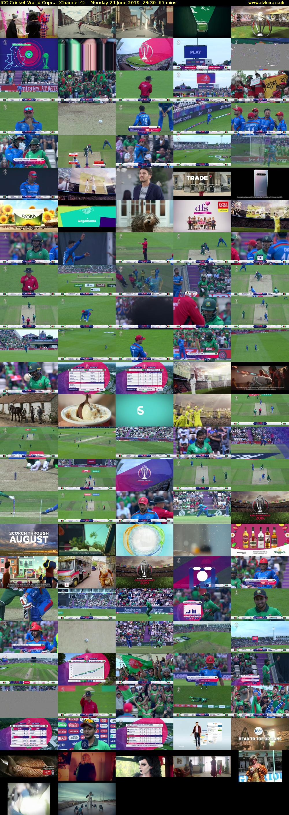 ICC Cricket World Cup:... (Channel 4) Monday 24 June 2019 23:30 - 00:35