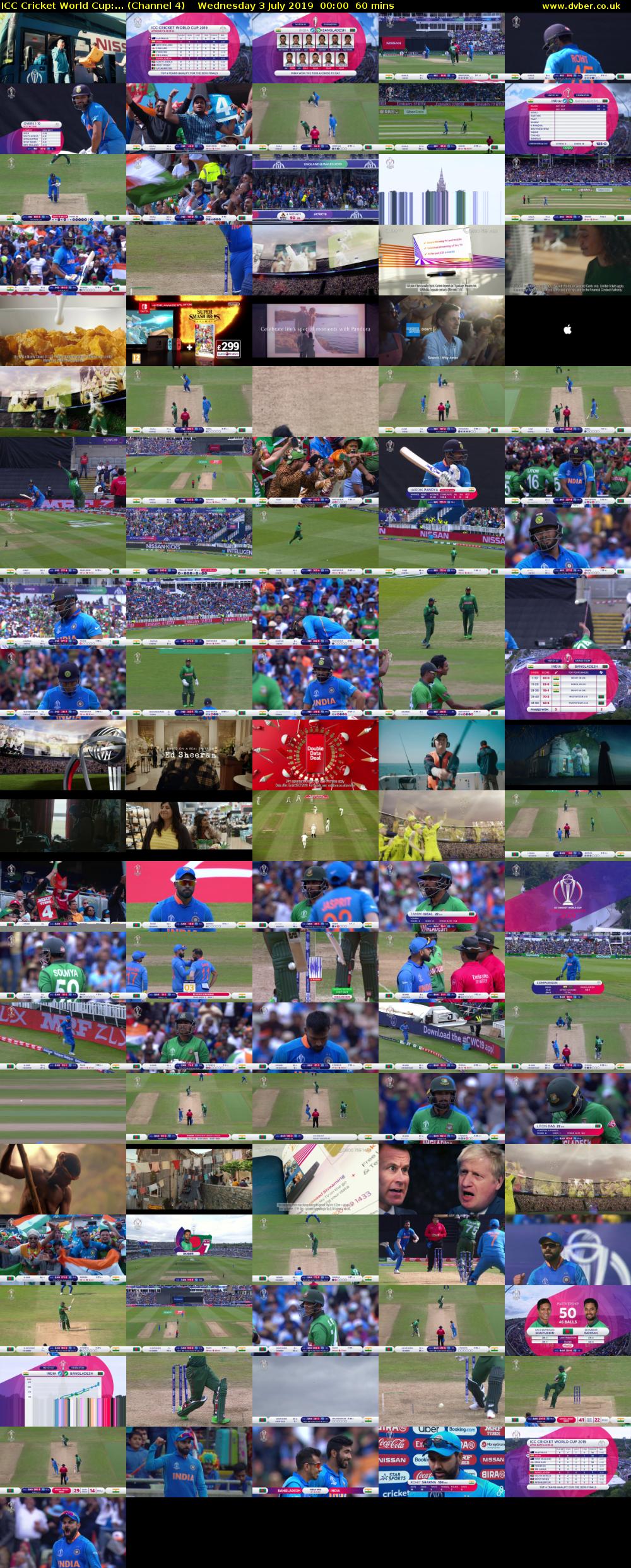 ICC Cricket World Cup:... (Channel 4) Wednesday 3 July 2019 00:00 - 01:00