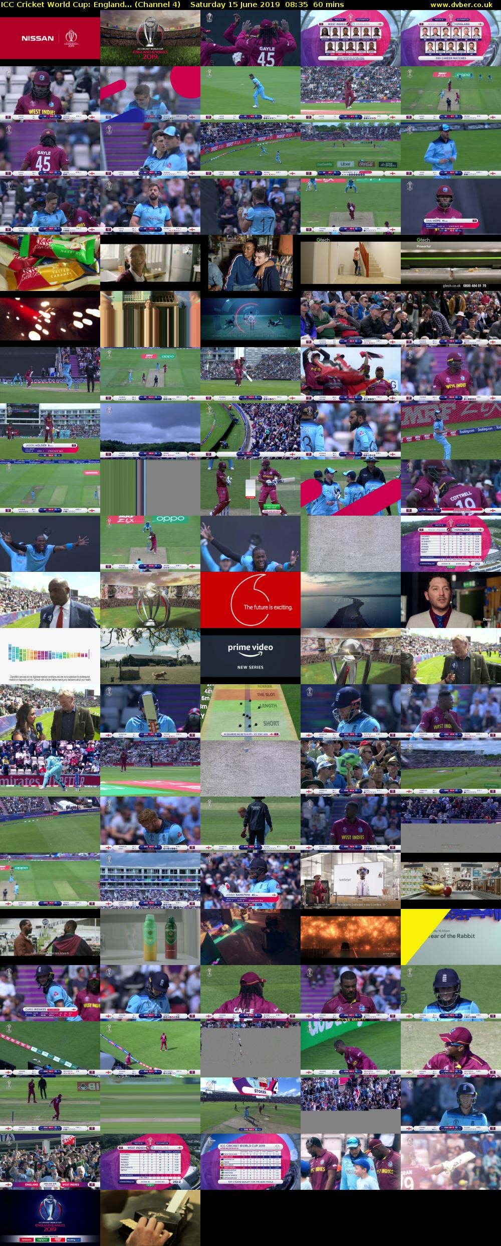 ICC Cricket World Cup: England... (Channel 4) Saturday 15 June 2019 08:35 - 09:35