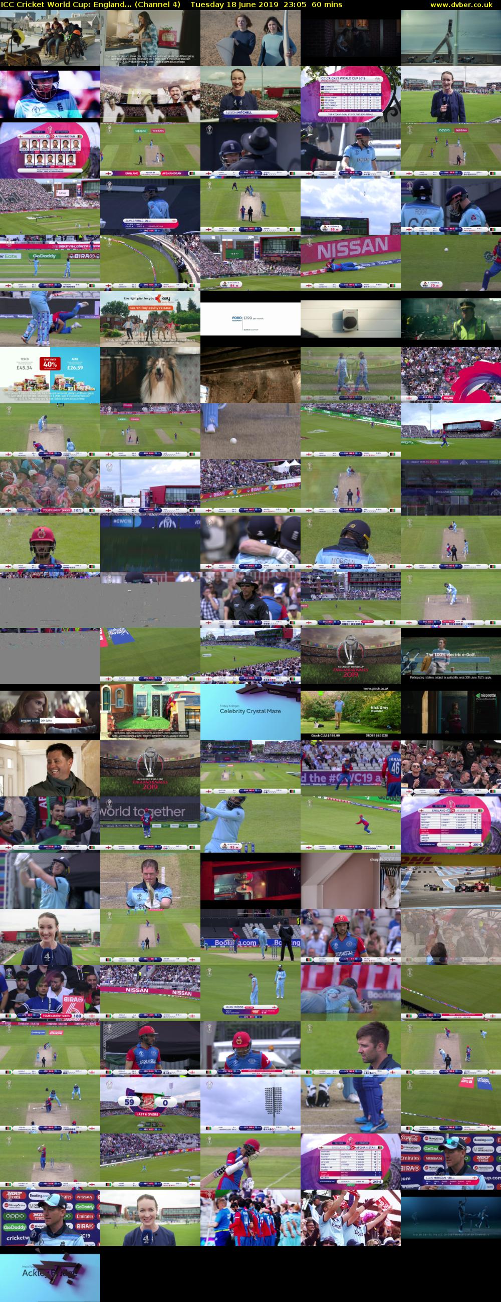 ICC Cricket World Cup: England... (Channel 4) Tuesday 18 June 2019 23:05 - 00:05