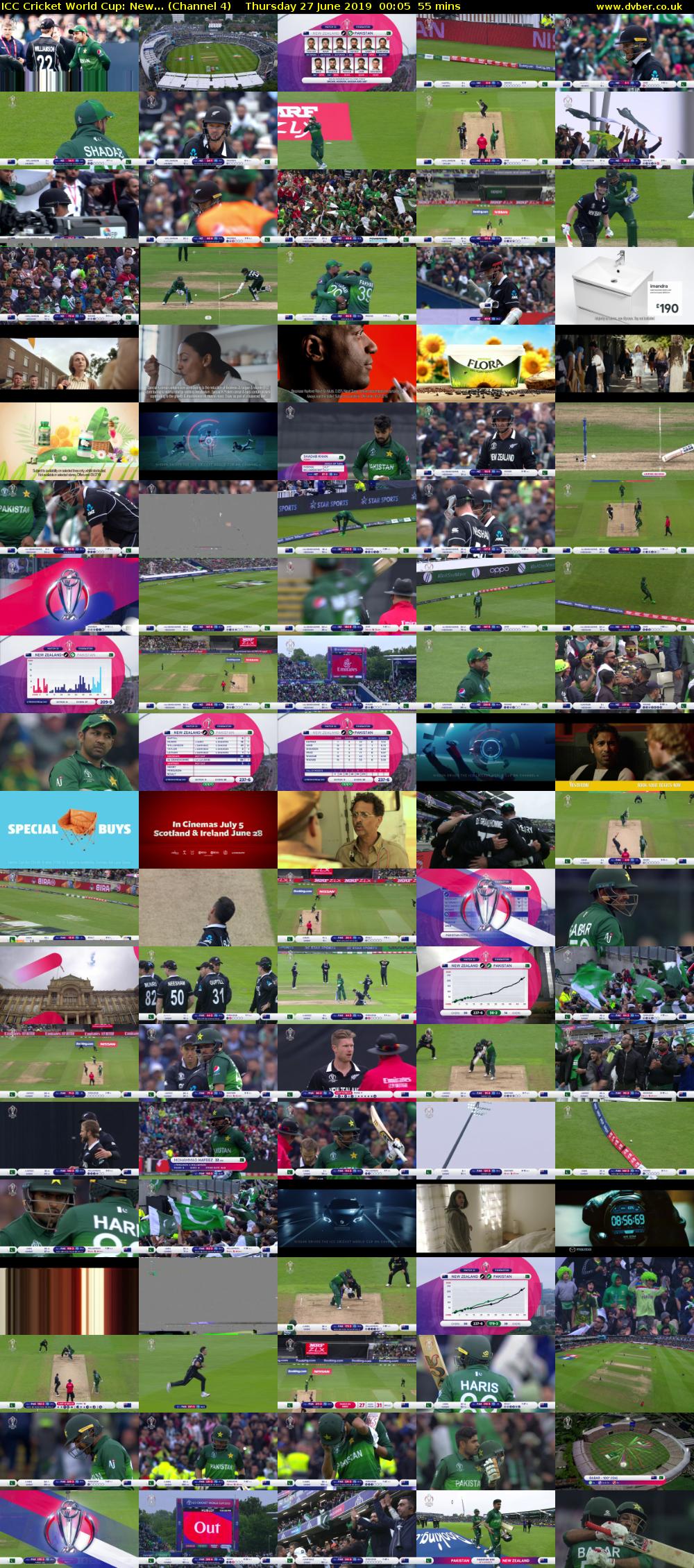 ICC Cricket World Cup: New... (Channel 4) Thursday 27 June 2019 00:05 - 01:00