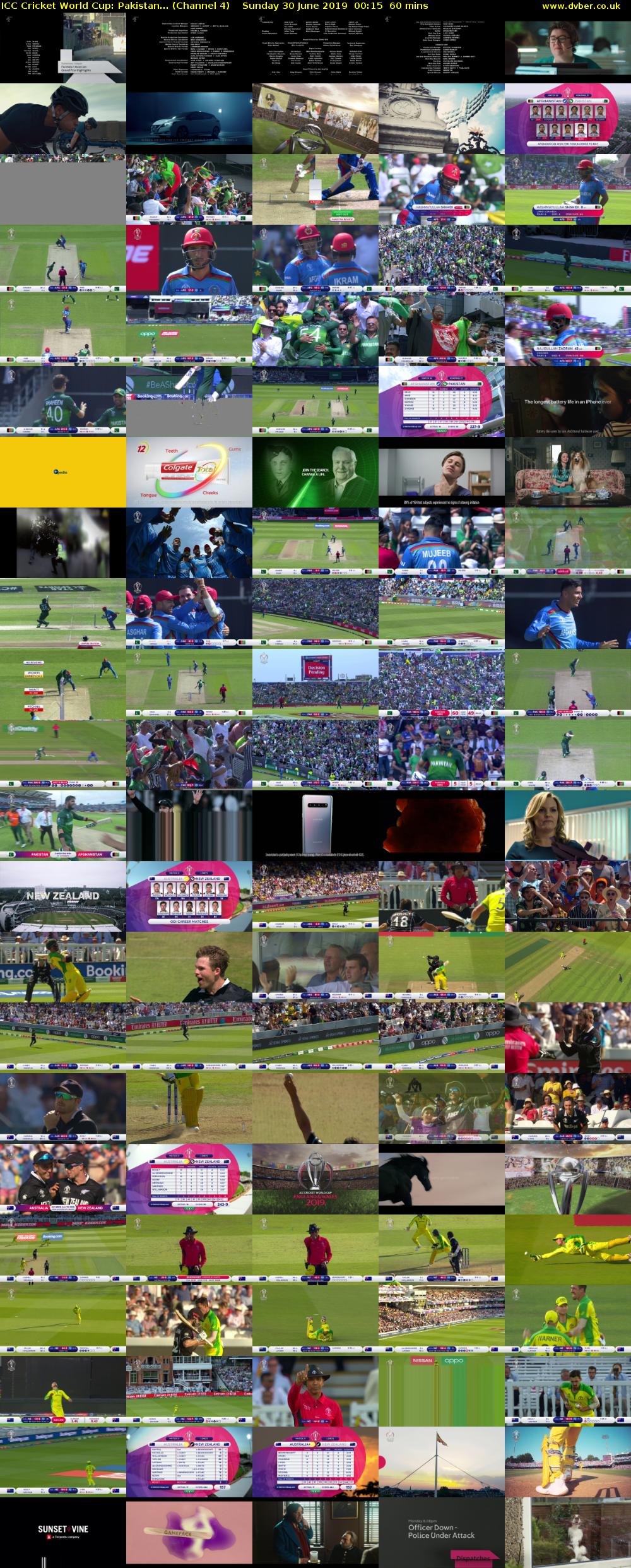 ICC Cricket World Cup: Pakistan... (Channel 4) Sunday 30 June 2019 00:15 - 01:15