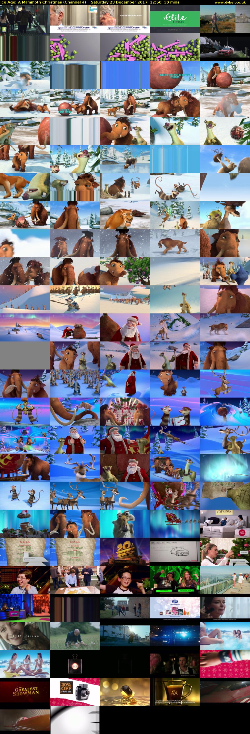 Ice Age: A Mammoth Christmas (Channel 4) Saturday 23 December 2017 12:50 - 13:20