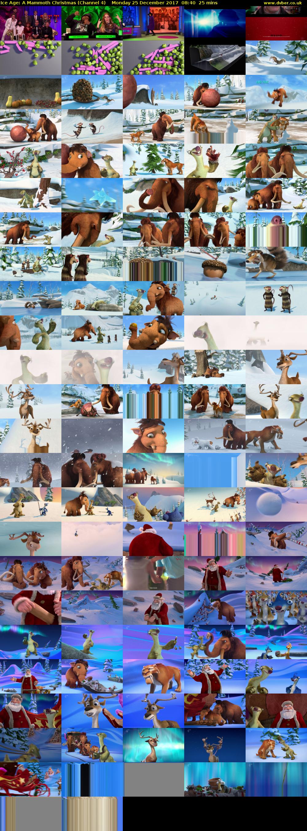 Ice Age: A Mammoth Christmas (Channel 4) Monday 25 December 2017 08:40 - 09:05