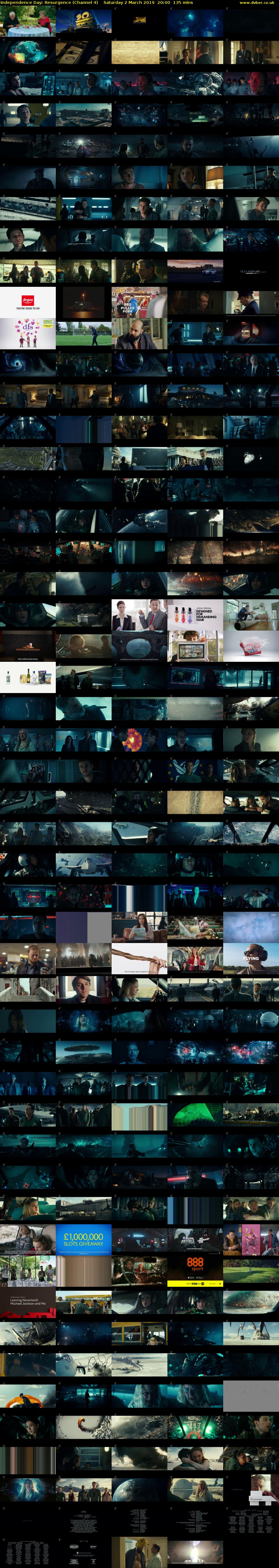 Independence Day: Resurgence (Channel 4) Saturday 2 March 2019 20:00 - 22:15