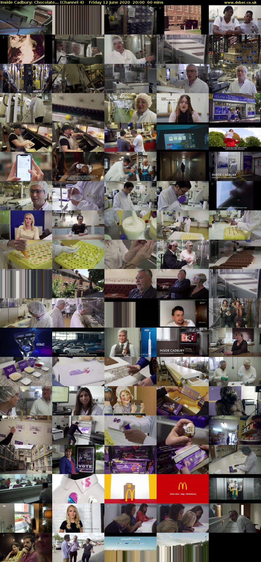 Inside Cadbury: Chocolate... (Channel 4) Friday 12 June 2020 20:00 - 21:00