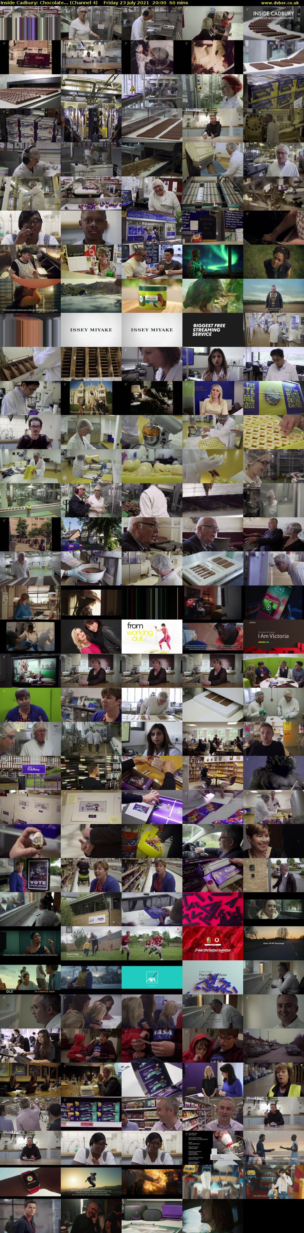 Inside Cadbury: Chocolate... (Channel 4) Friday 23 July 2021 20:00 - 21:00