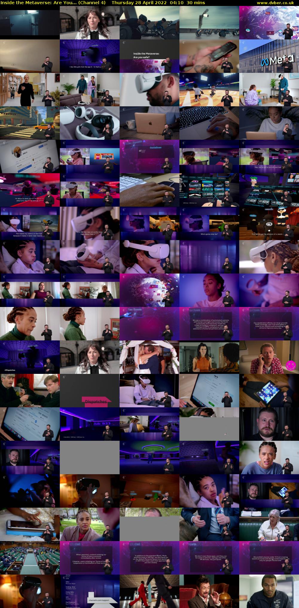 Inside the Metaverse: Are You... (Channel 4) Thursday 28 April 2022 04:10 - 04:40
