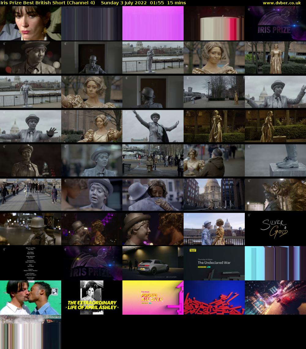 Iris Prize Best British Short (Channel 4) Sunday 3 July 2022 01:55 - 02:10