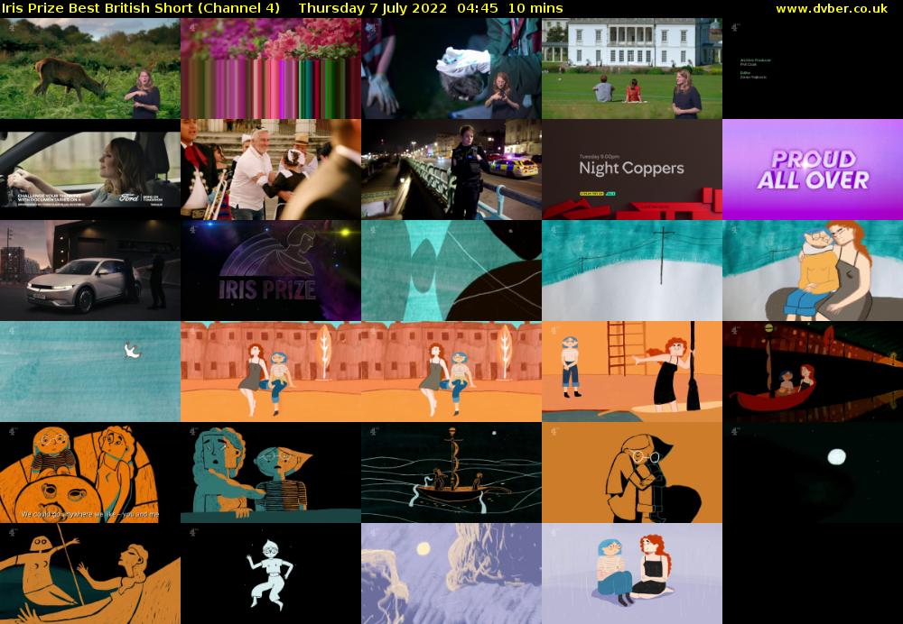 Iris Prize Best British Short (Channel 4) Thursday 7 July 2022 04:45 - 04:55