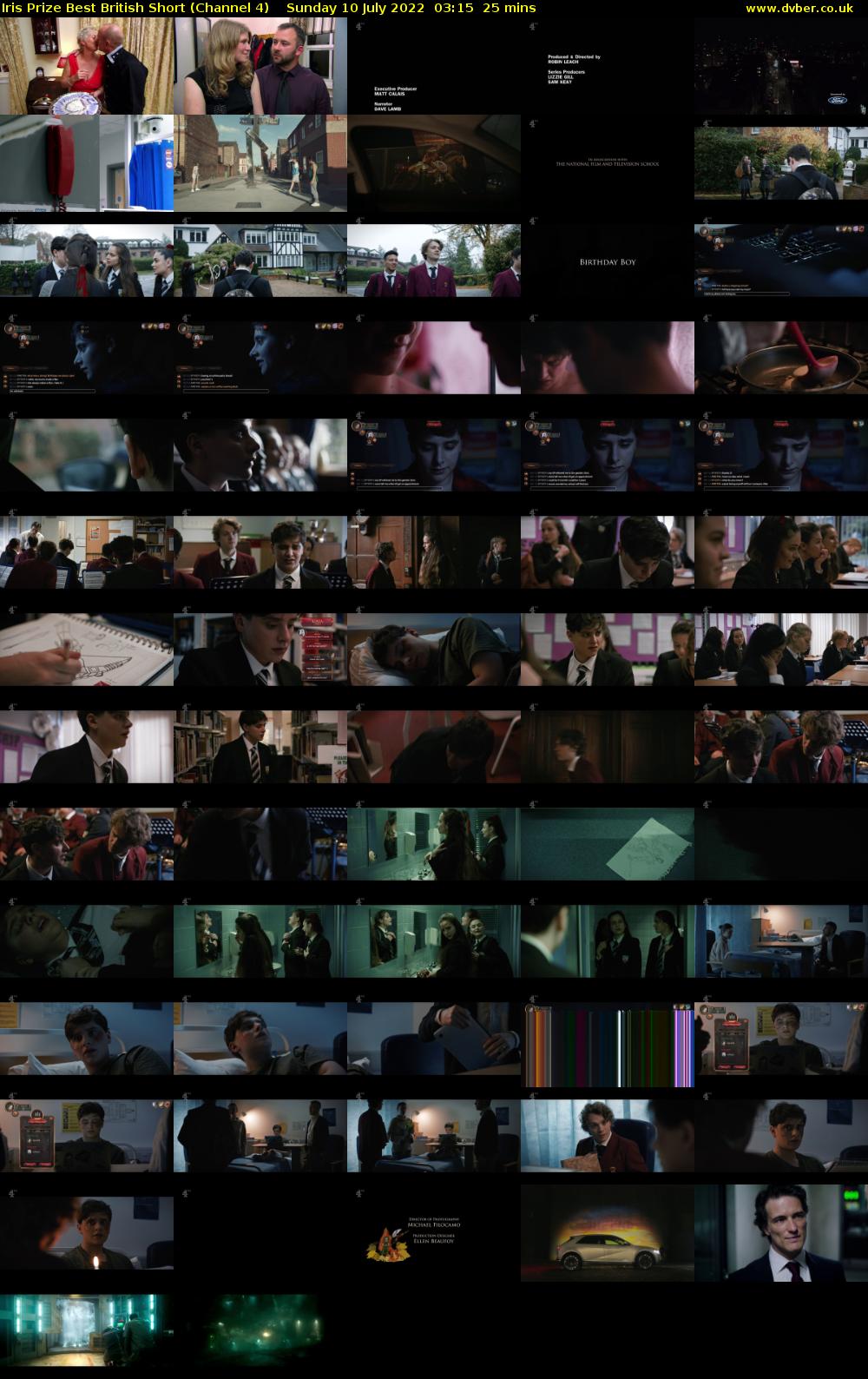 Iris Prize Best British Short (Channel 4) Sunday 10 July 2022 03:15 - 03:40