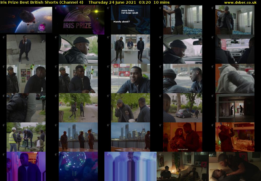 Iris Prize Best British Shorts (Channel 4) Thursday 24 June 2021 03:20 - 03:30