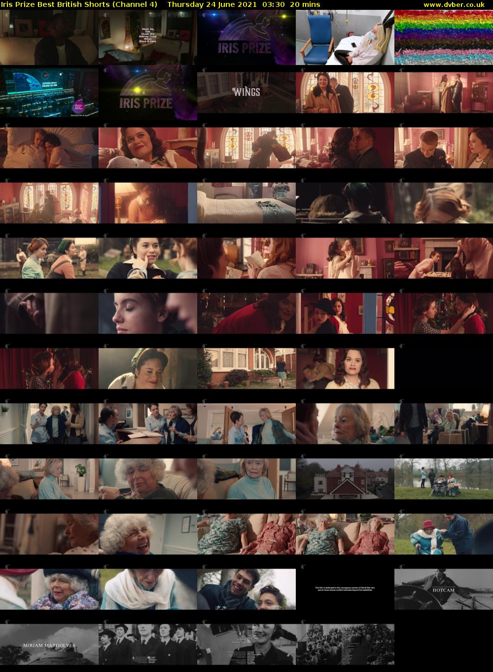 Iris Prize Best British Shorts (Channel 4) Thursday 24 June 2021 03:30 - 03:50