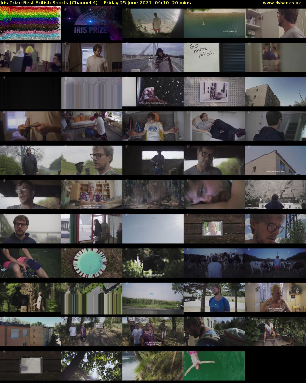 Iris Prize Best British Shorts (Channel 4) Friday 25 June 2021 04:10 - 04:30