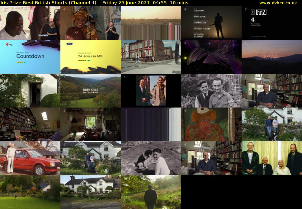 Iris Prize Best British Shorts (Channel 4) Friday 25 June 2021 04:55 - 05:05