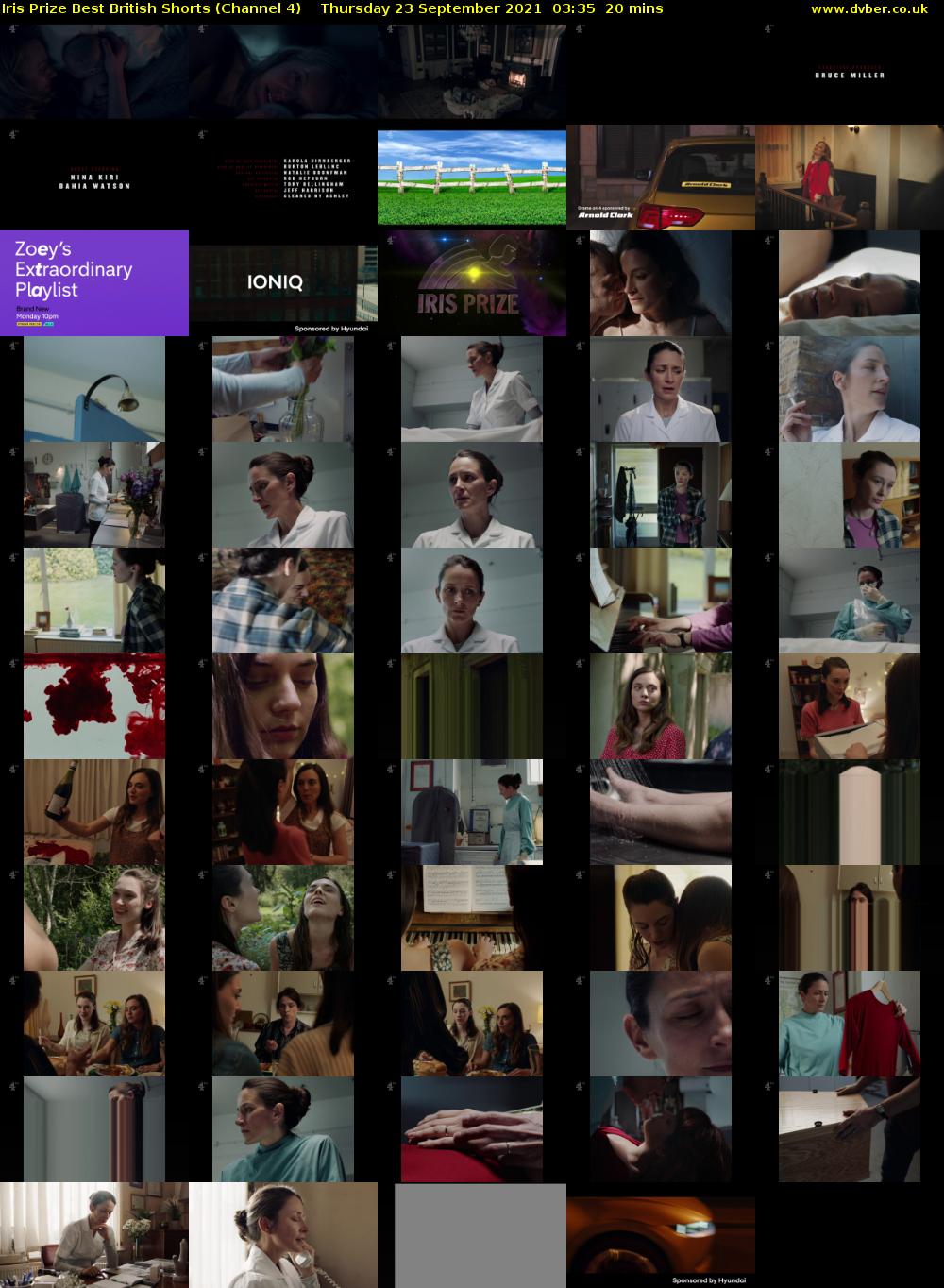 Iris Prize Best British Shorts (Channel 4) Thursday 23 September 2021 03:35 - 03:55