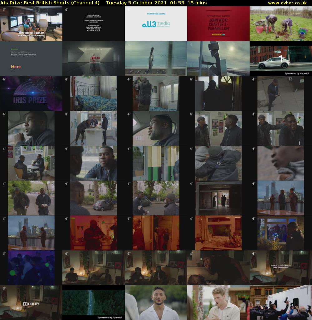 Iris Prize Best British Shorts (Channel 4) Tuesday 5 October 2021 01:55 - 02:10