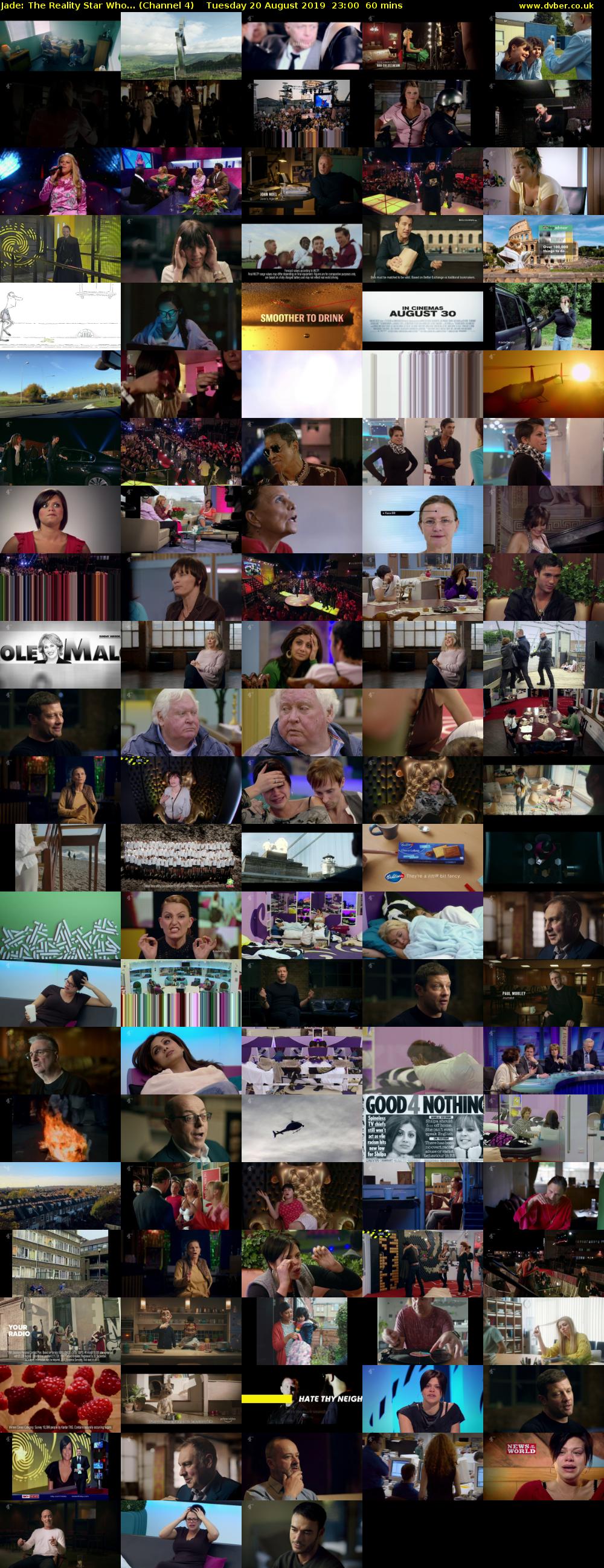 Jade: The Reality Star Who... (Channel 4) Tuesday 20 August 2019 23:00 - 00:00
