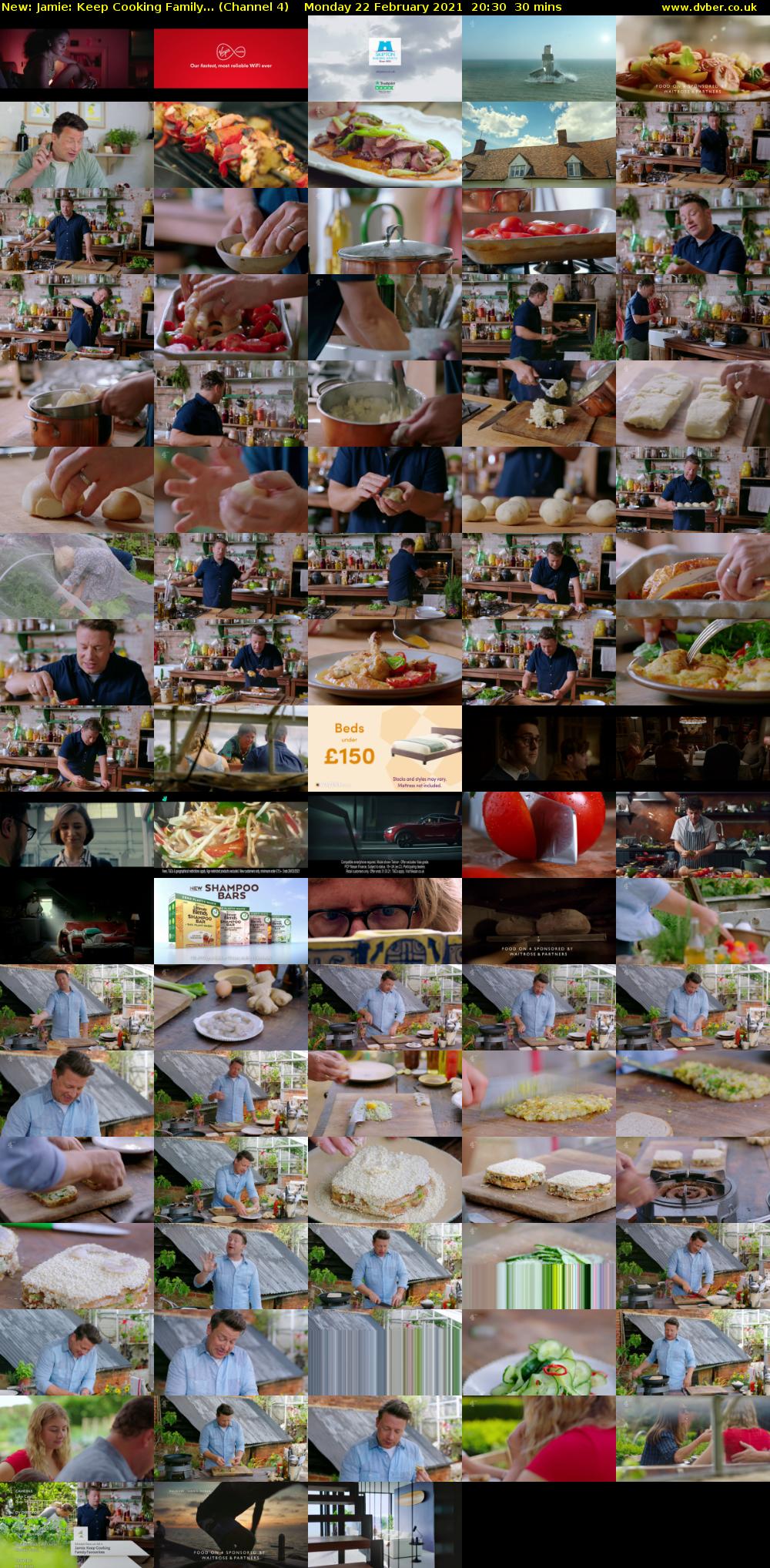 Jamie: Keep Cooking Family... (Channel 4) Monday 22 February 2021 20:30 - 21:00