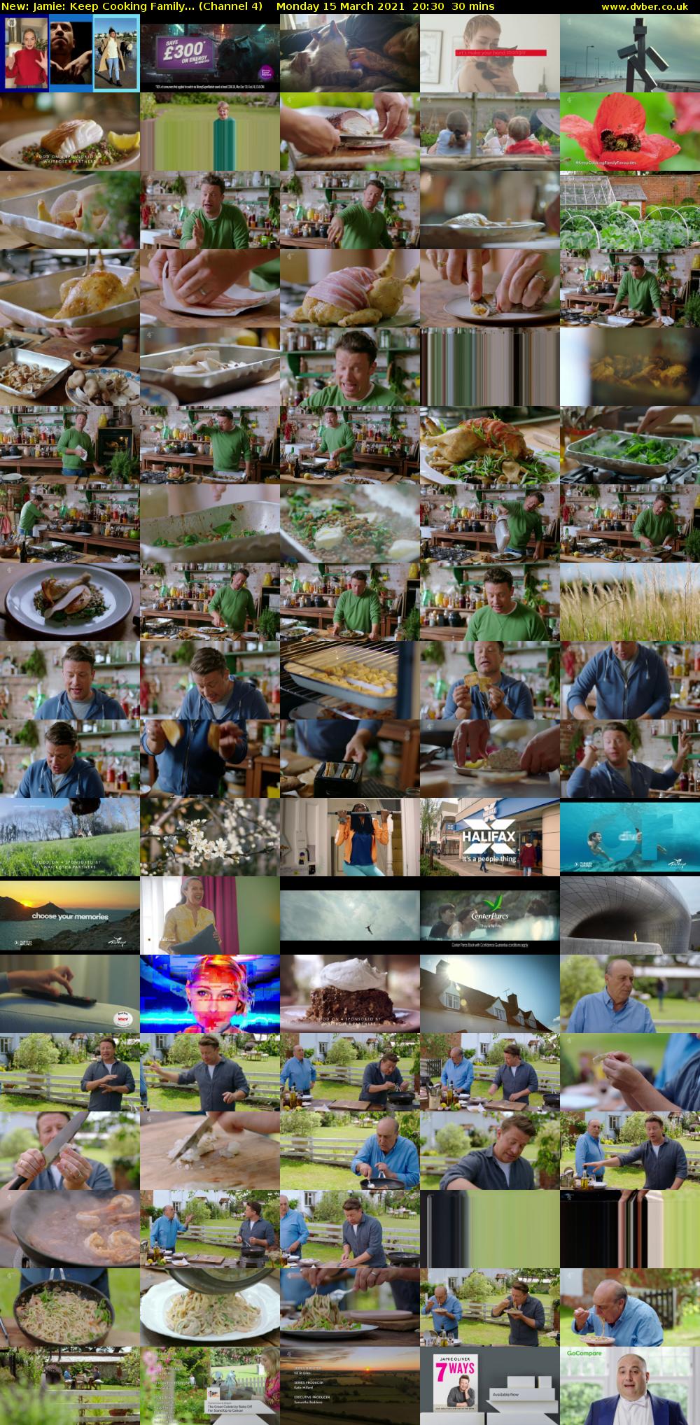 Jamie: Keep Cooking Family... (Channel 4) Monday 15 March 2021 20:30 - 21:00