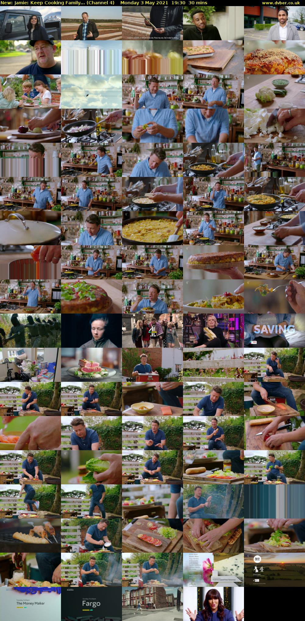Jamie: Keep Cooking Family... (Channel 4) Monday 3 May 2021 19:30 - 20:00
