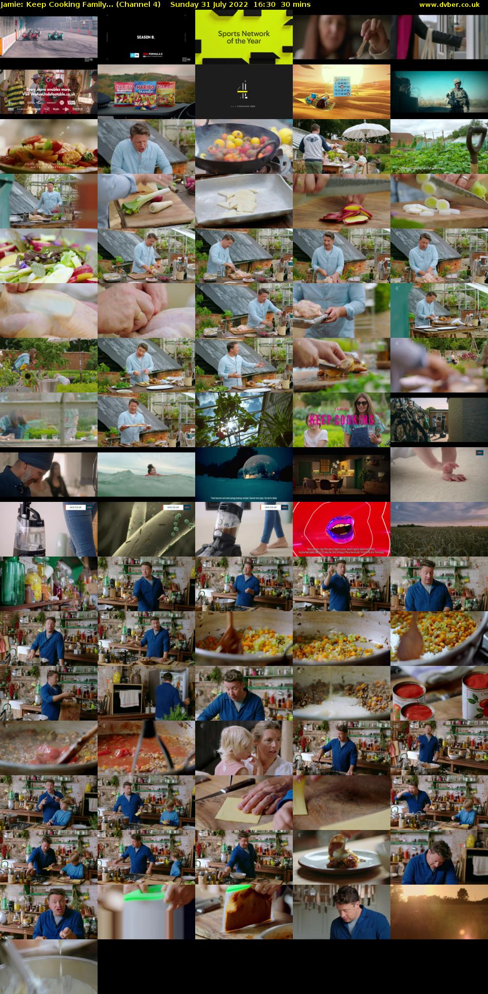 Jamie: Keep Cooking Family... (Channel 4) Sunday 31 July 2022 16:30 - 17:00