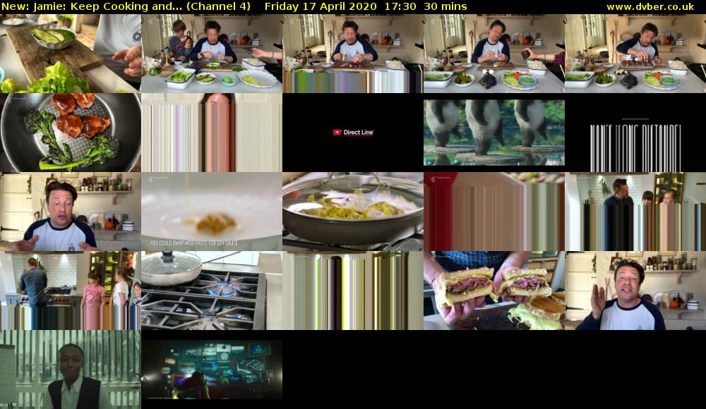 Jamie: Keep Cooking and... (Channel 4) Friday 17 April 2020 17:30 - 18:00