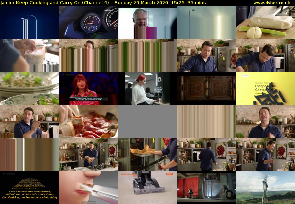 Jamie: Keep Cooking and Carry On (Channel 4) Sunday 29 March 2020 15:25 - 16:00