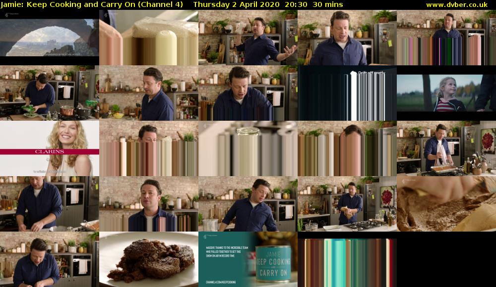 Jamie: Keep Cooking and Carry On (Channel 4) Thursday 2 April 2020 20:30 - 21:00