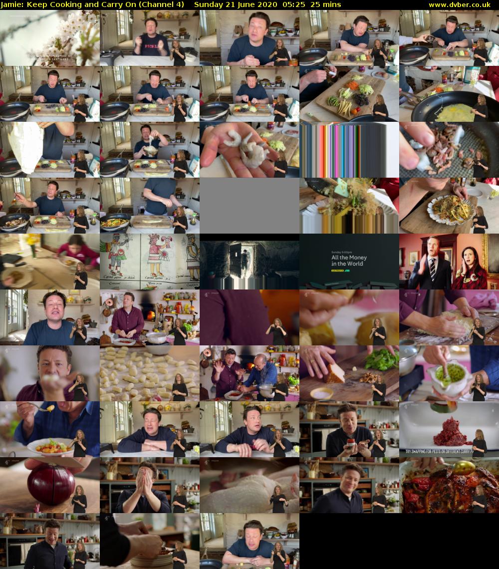 Jamie: Keep Cooking and Carry On (Channel 4) Sunday 21 June 2020 05:25 - 05:50