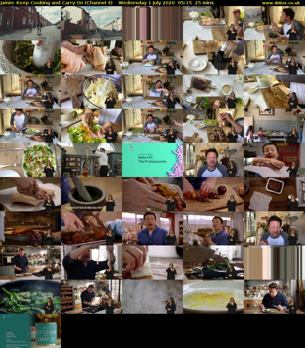 Jamie: Keep Cooking and Carry On (Channel 4) Wednesday 1 July 2020 05:15 - 05:40