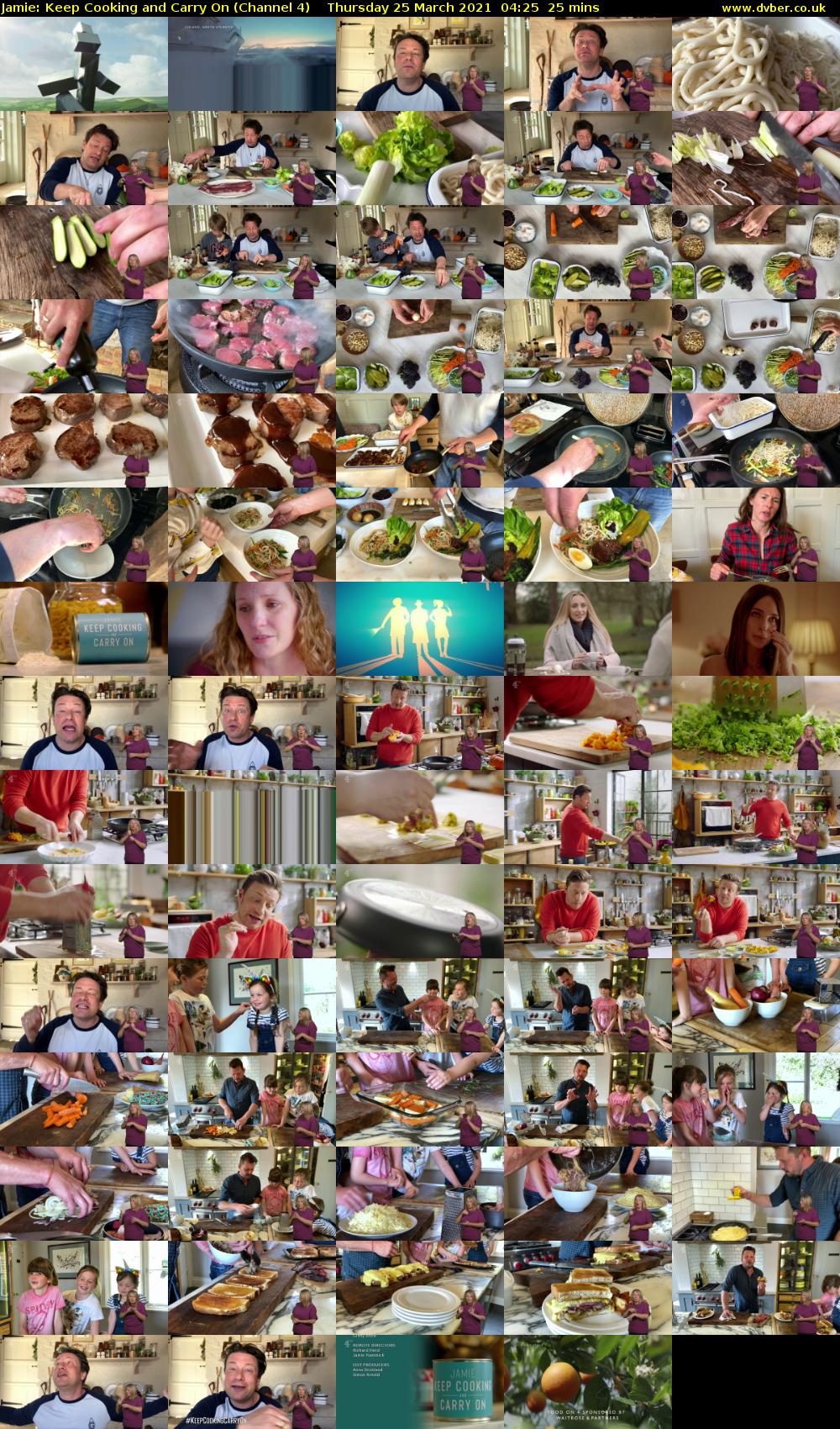 Jamie: Keep Cooking and Carry On (Channel 4) Thursday 25 March 2021 04:25 - 04:50