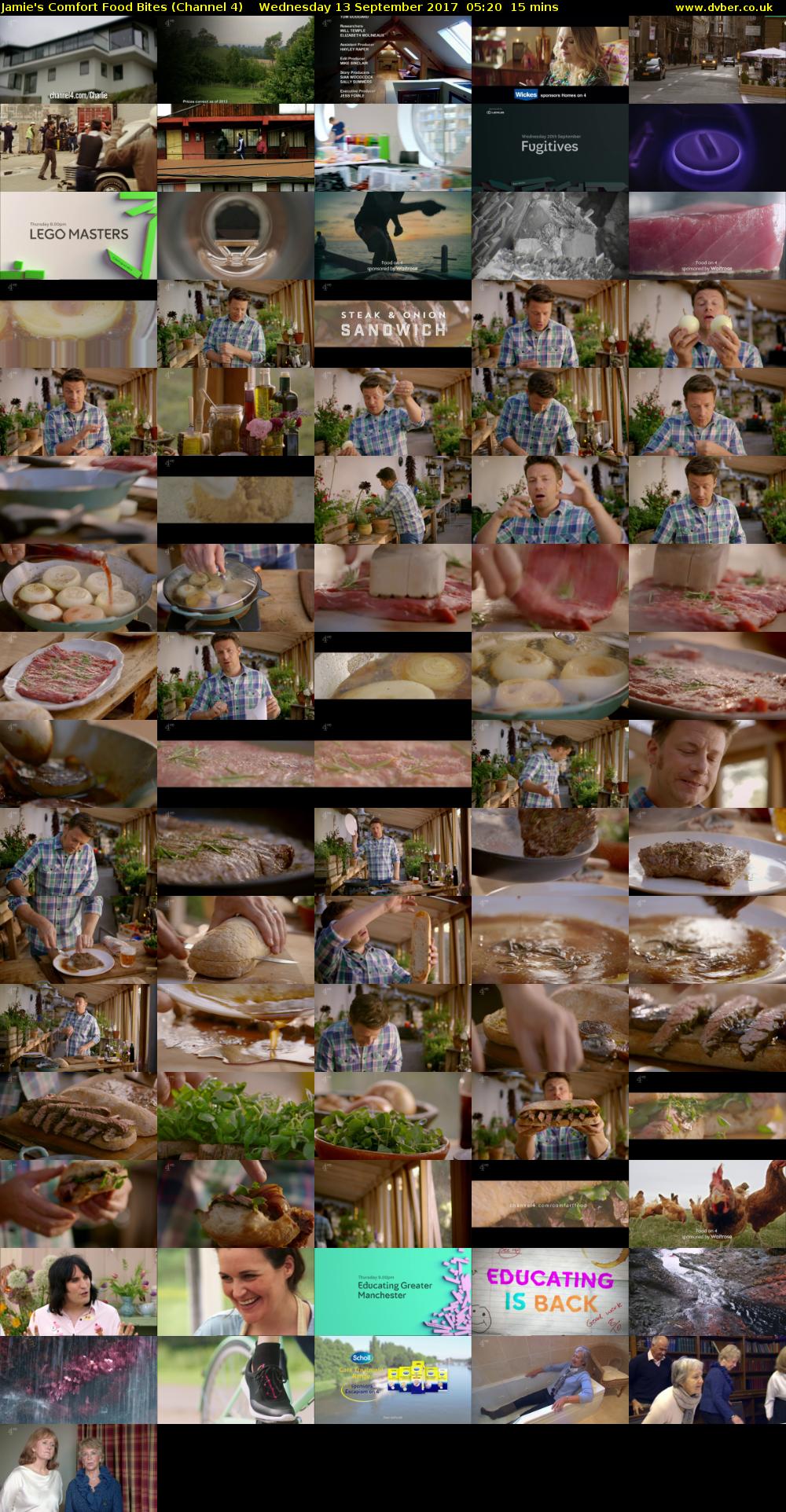Jamie's Comfort Food Bites (Channel 4) Wednesday 13 September 2017 05:20 - 05:35