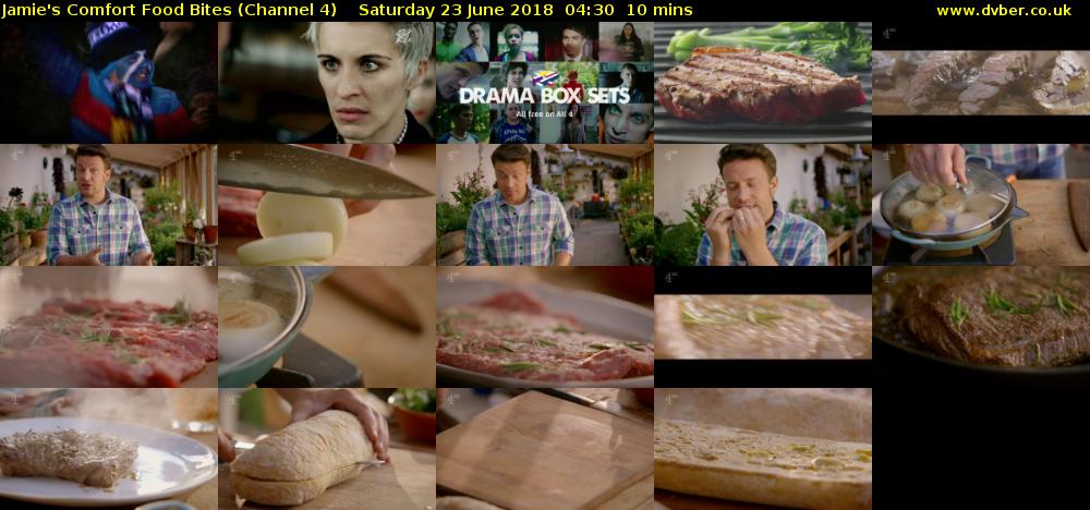 Jamie's Comfort Food Bites (Channel 4) Saturday 23 June 2018 04:30 - 04:40
