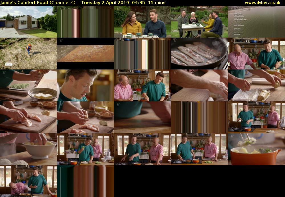 Jamie's Comfort Food (Channel 4) Tuesday 2 April 2019 04:35 - 04:50