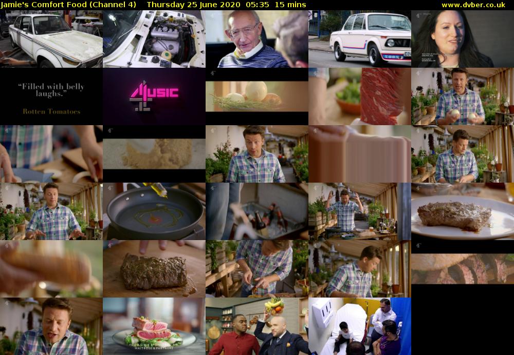 Jamie's Comfort Food (Channel 4) Thursday 25 June 2020 05:35 - 05:50