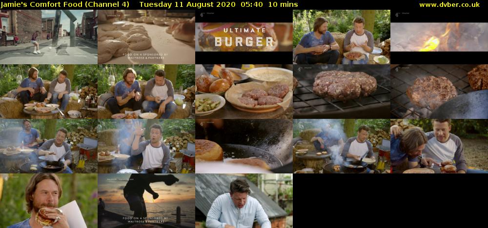 Jamie's Comfort Food (Channel 4) Tuesday 11 August 2020 05:40 - 05:50