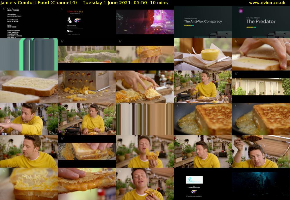 Jamie's Comfort Food (Channel 4) Tuesday 1 June 2021 05:50 - 06:00