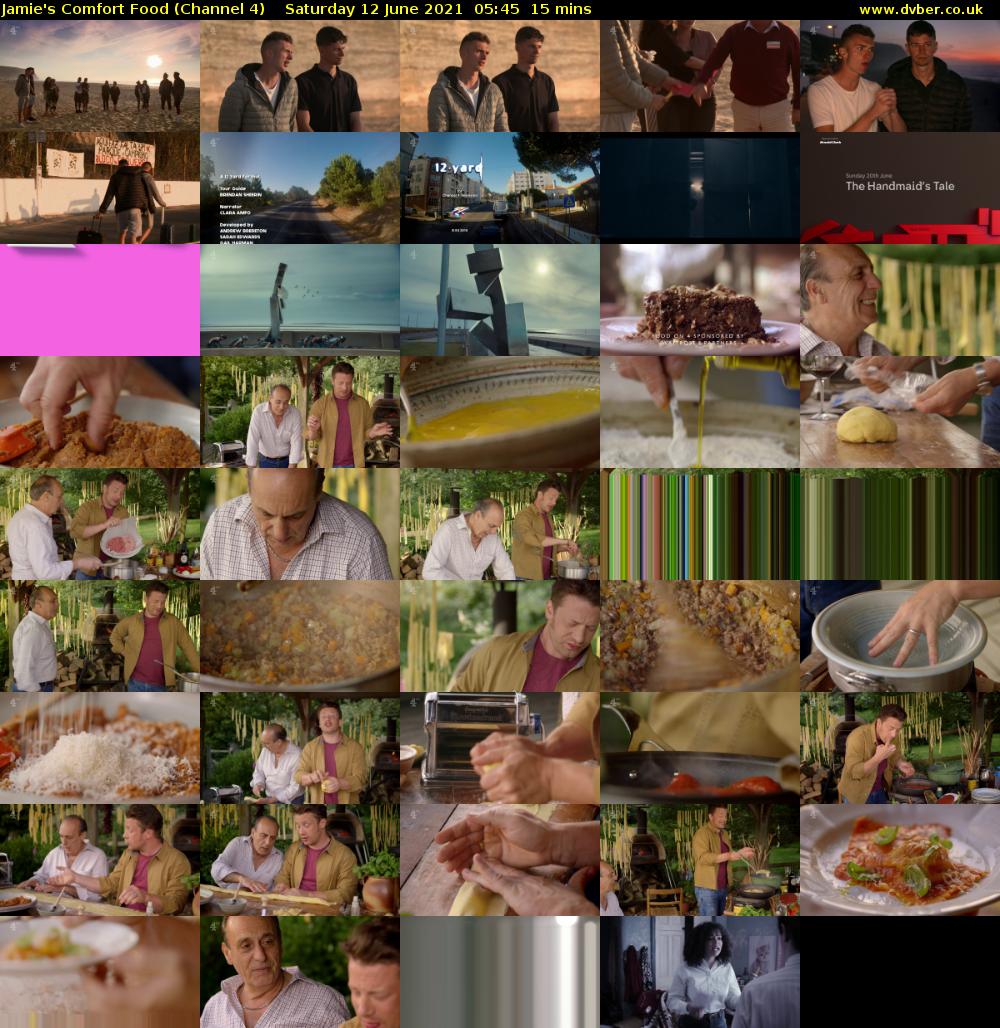 Jamie's Comfort Food (Channel 4) Saturday 12 June 2021 05:45 - 06:00