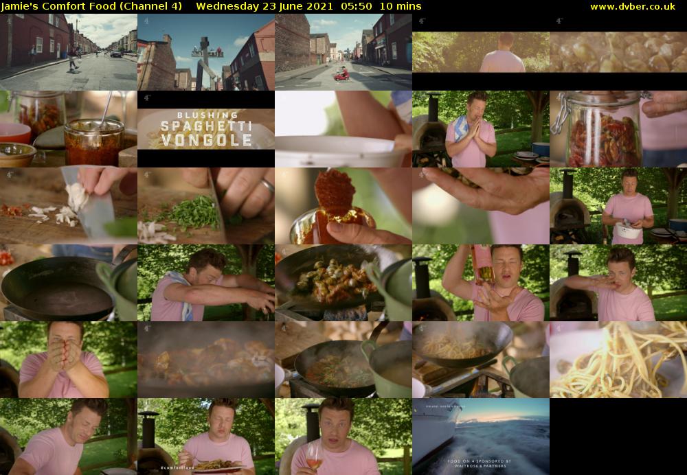 Jamie's Comfort Food (Channel 4) Wednesday 23 June 2021 05:50 - 06:00