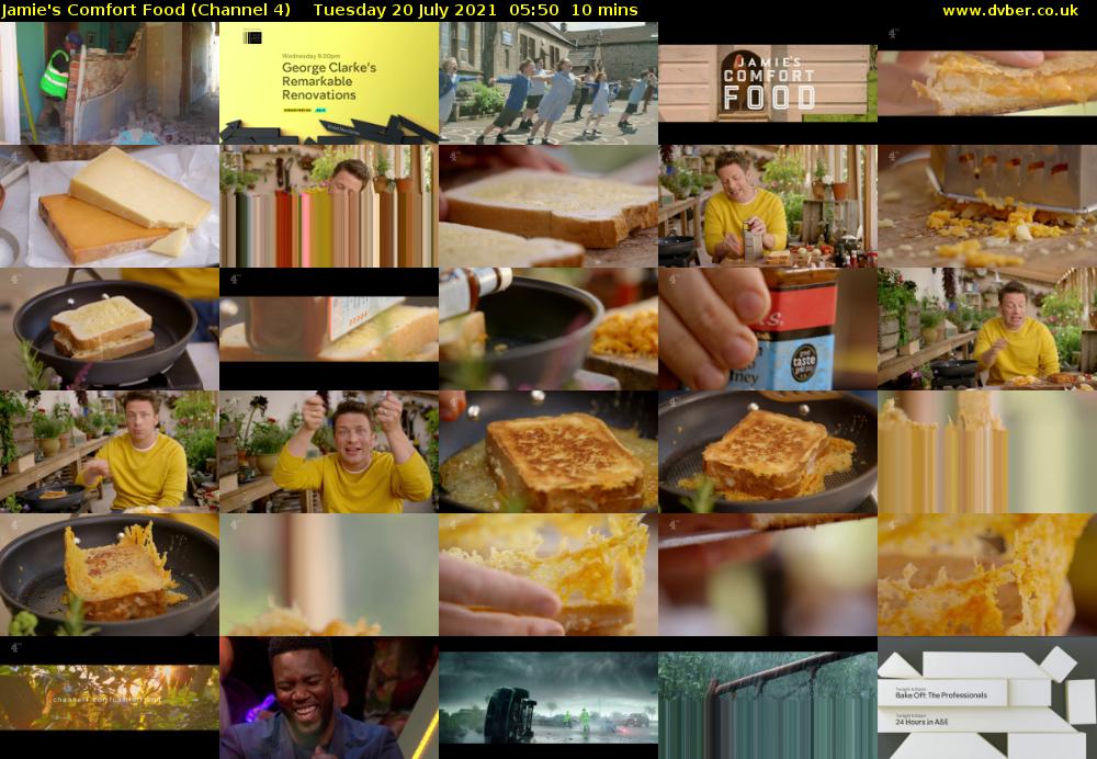 Jamie's Comfort Food (Channel 4) Tuesday 20 July 2021 05:50 - 06:00