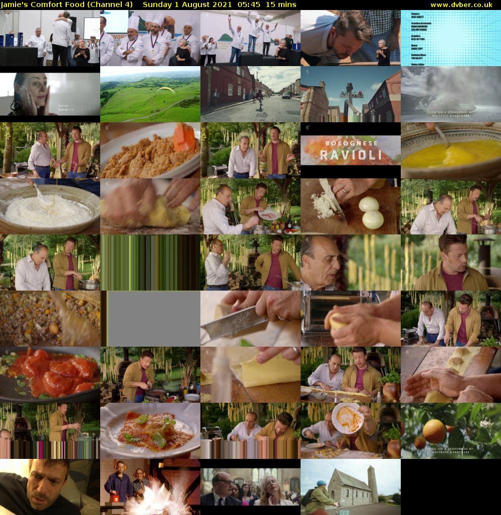 Jamie's Comfort Food (Channel 4) Sunday 1 August 2021 05:45 - 06:00