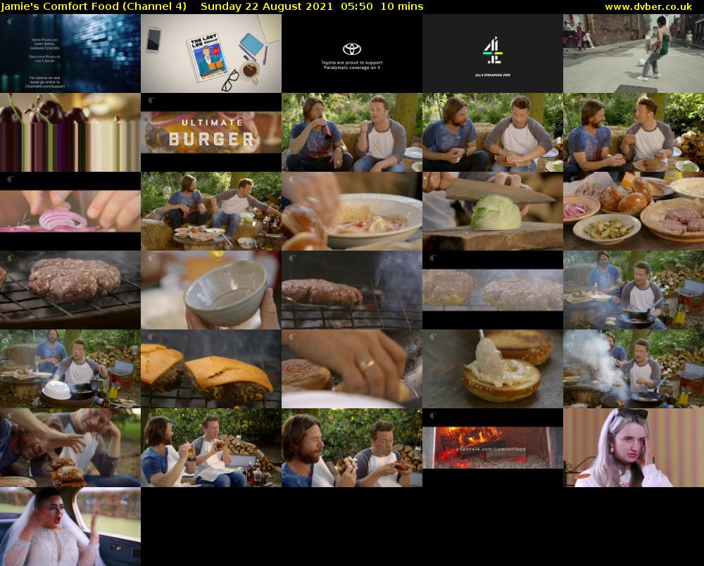 Jamie's Comfort Food (Channel 4) Sunday 22 August 2021 05:50 - 06:00