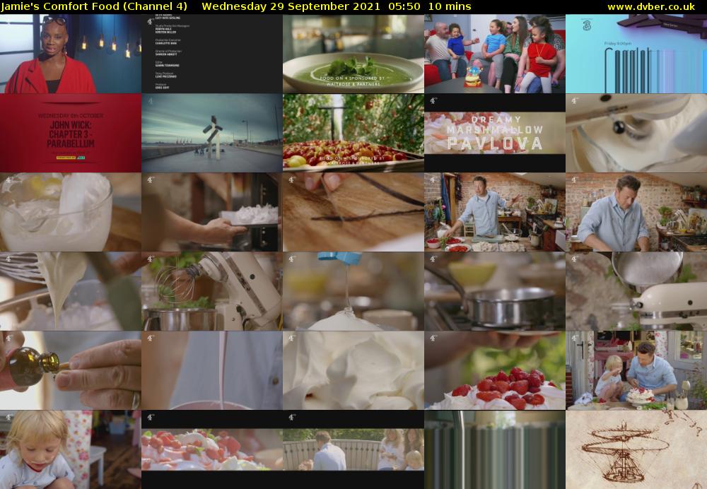 Jamie's Comfort Food (Channel 4) Wednesday 29 September 2021 05:50 - 06:00