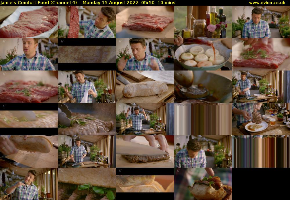 Jamie's Comfort Food (Channel 4) Monday 15 August 2022 05:50 - 06:00