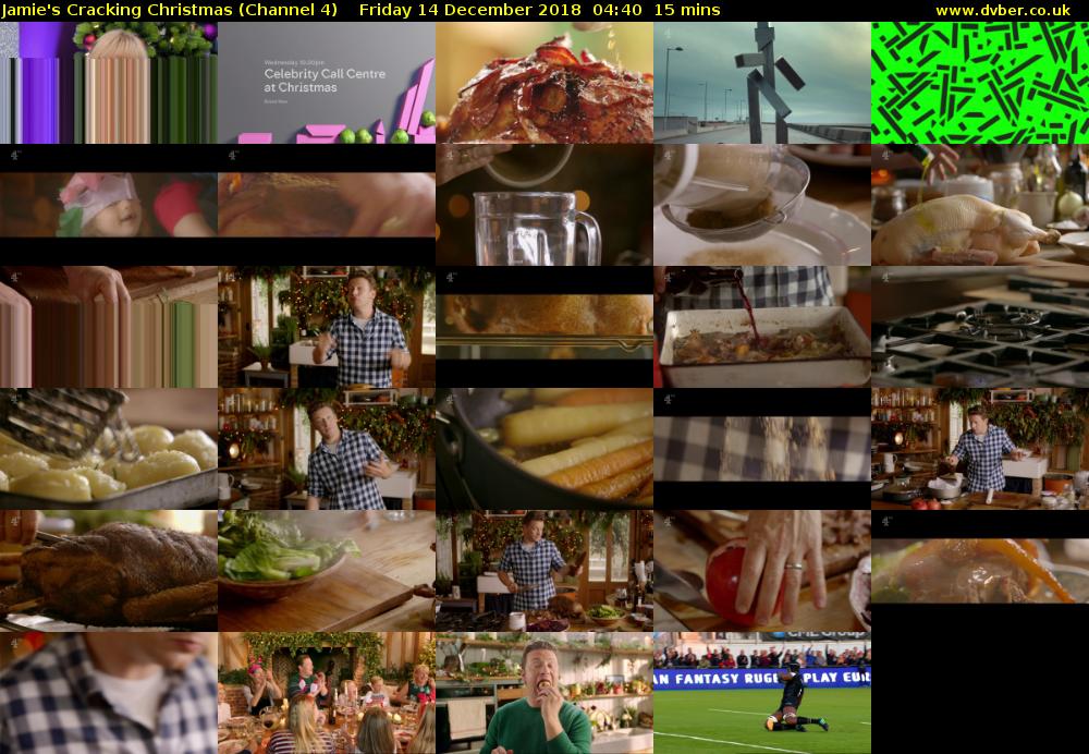 Jamie's Cracking Christmas (Channel 4) Friday 14 December 2018 04:40 - 04:55