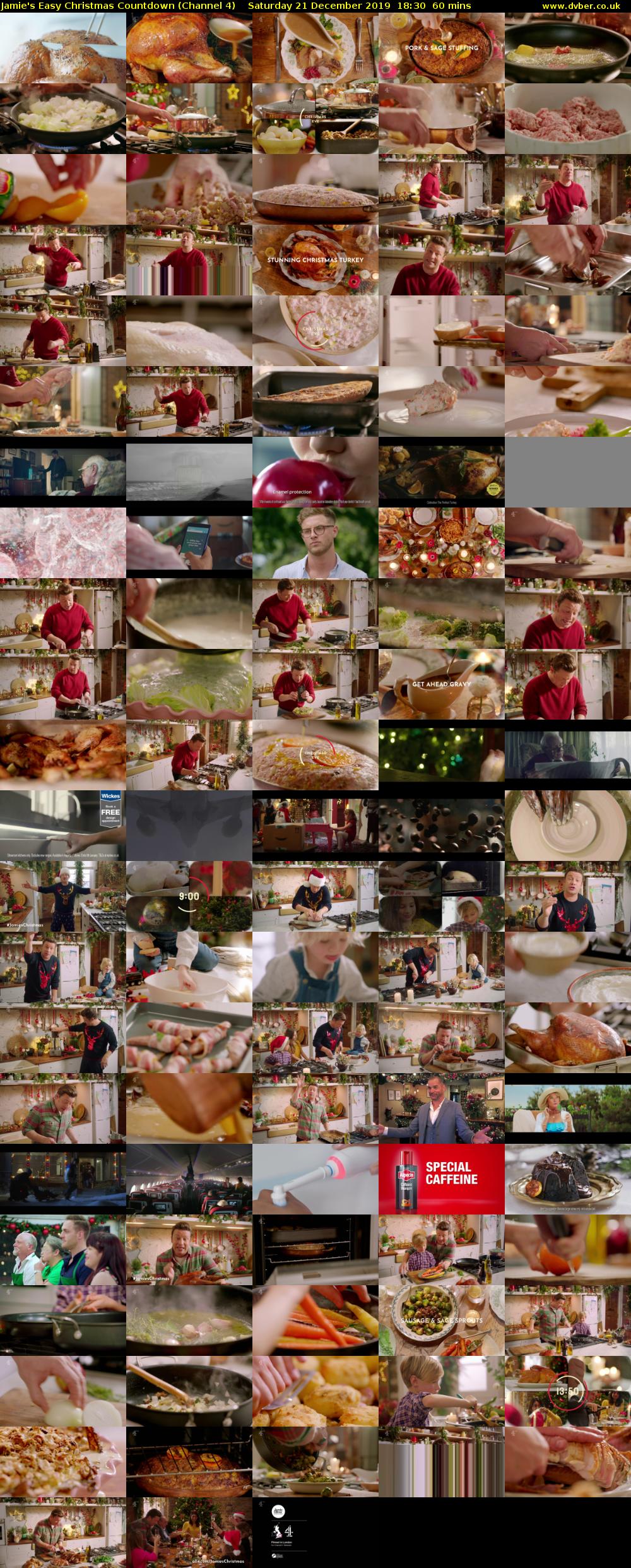 Jamie's Easy Christmas Countdown (Channel 4) Saturday 21 December 2019 18:30 - 19:30