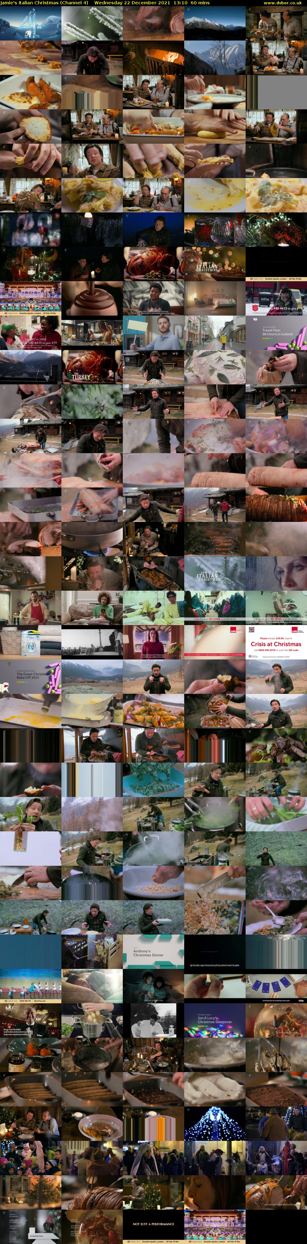 Jamie's Italian Christmas (Channel 4) Wednesday 22 December 2021 13:10 - 14:10