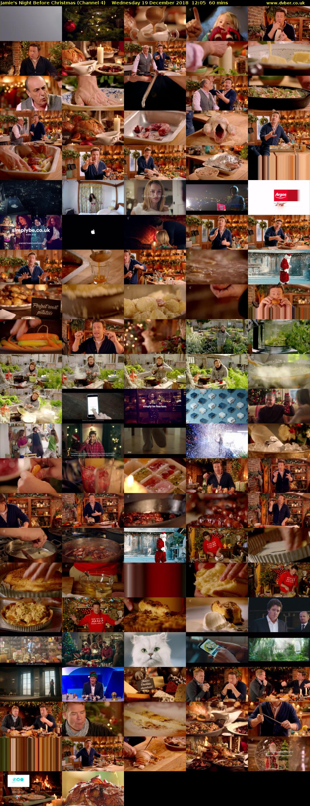 Jamie's Night Before Christmas (Channel 4) Wednesday 19 December 2018 12:05 - 13:05